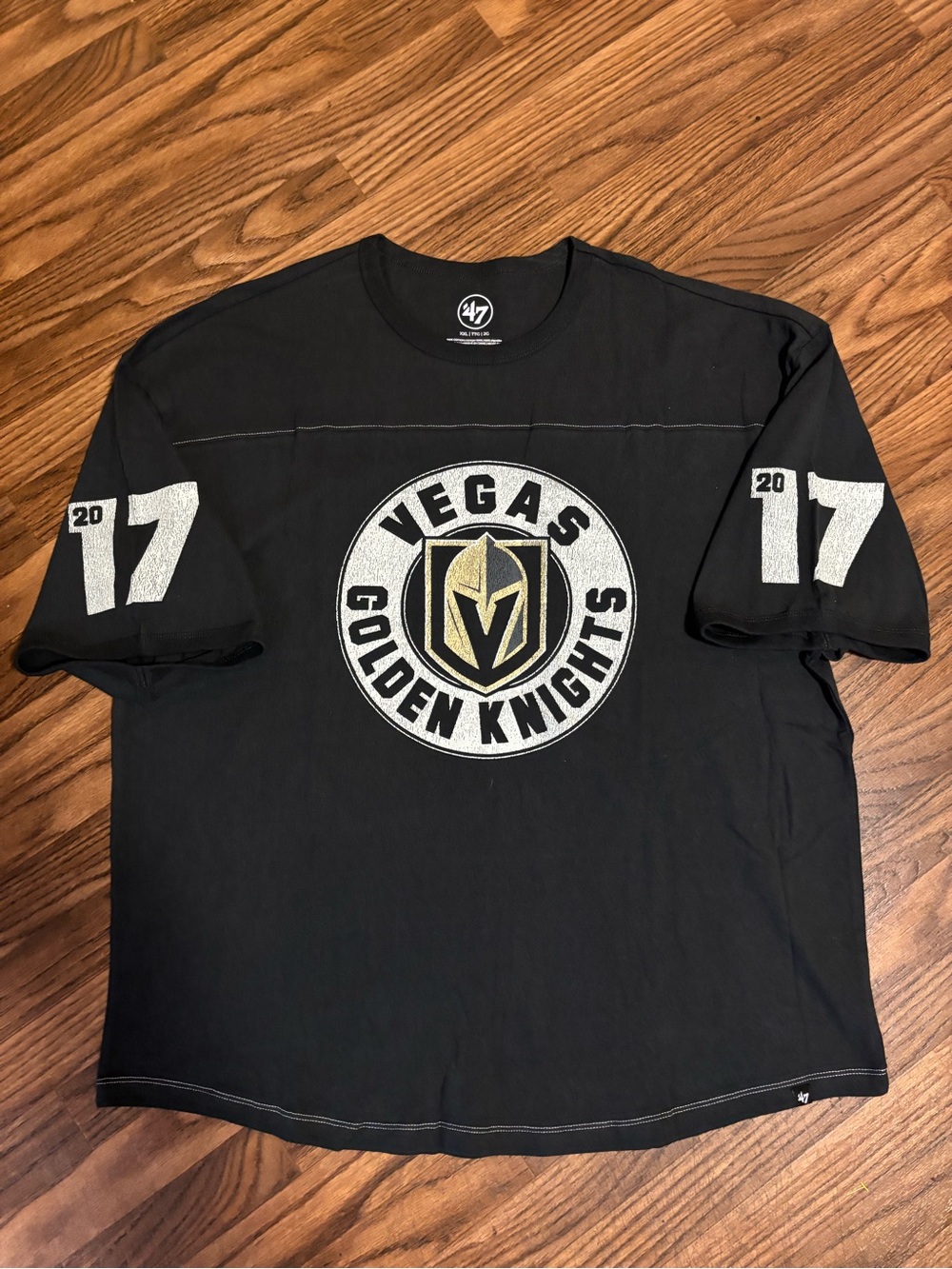 47 Brand 2017 Las Vegas Golden Knights Thick Heavyweight Tee * XXL